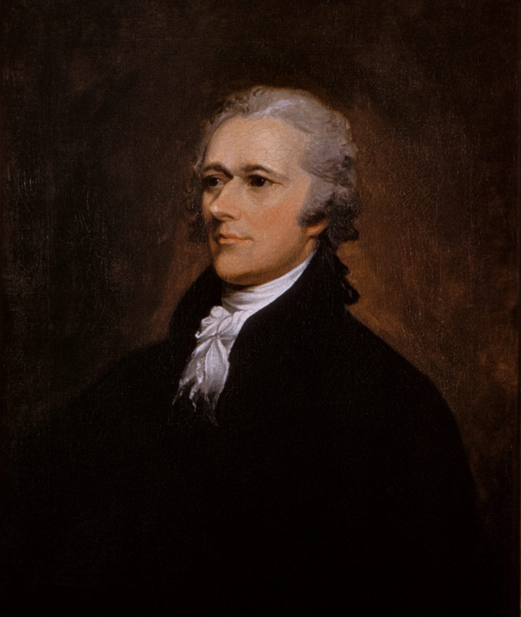 Alexander Hamilton, painted by John Trumbull (1806).