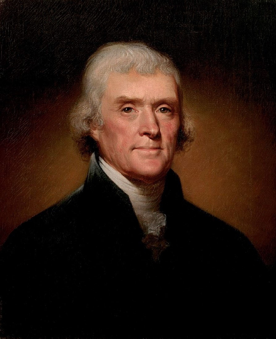 Thomas Jefferson, by Rembrandt Peale (1800).